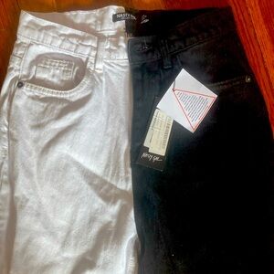 Nasty Gal High Wasted Two Tone Mom Jeans